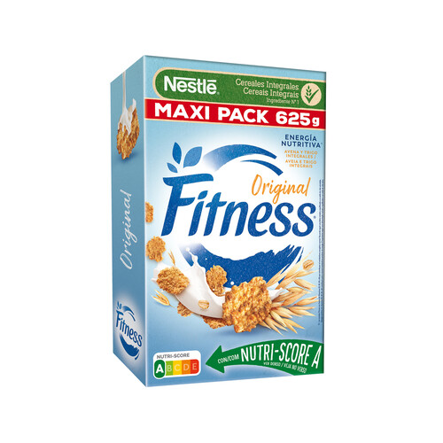NESTLÉ Copos de trigo y avena integral tostados NESTLÉ FITNESS 625 g.