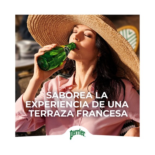 PERRIER Agua mineral natural con gas pack de 4 uds x 33 cl.