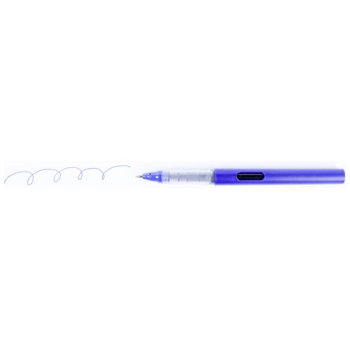 Pack 4 bolígrafos rollers azules punta cónica 0.7 mm con capucha ALCAMPO