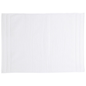 Imagen de Alfombra de baño 100% algodón color blanco, densidad de 1000g/m², 50x70 cm. ACTUEL.