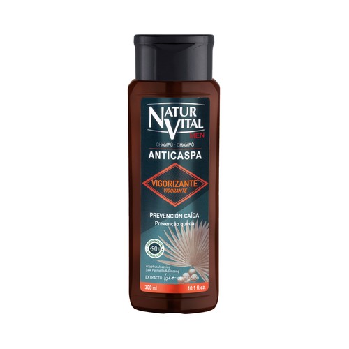 NATUR VITAL Men Champú anticaspa y vigorizante, que previene la caida del cabello 300 ml.
