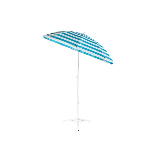 Parasol de playa de acero y poliéster, azul, de 200x225 cm, GARDENSTAR