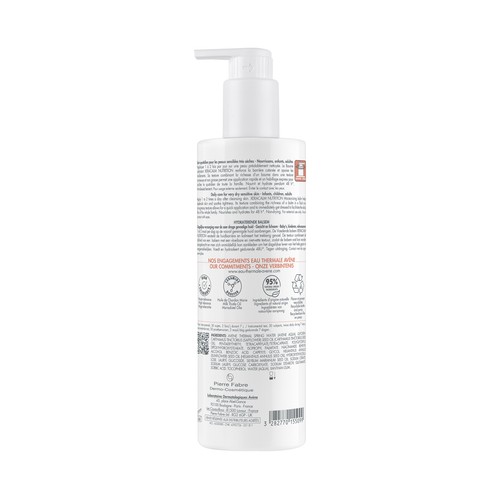 THERMALE AVÉNE Bálsamo hidratante y nutritivo para pieles sensibles y muy secas 400 ml.