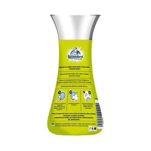 LA ANTIGUA LAVANDERA Perlas perfumadas con aroma a jazmín fresco 270 g.