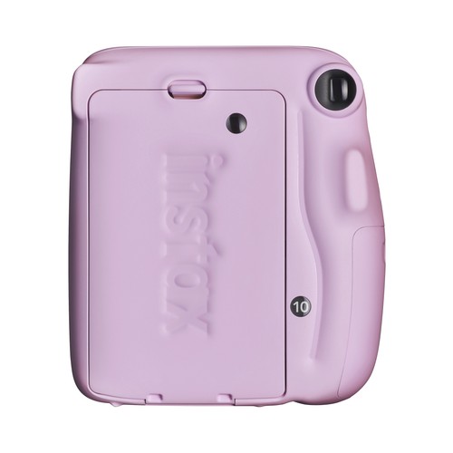 Cámara instantánea FUJIFILM INSTAX MINI 11, espejo para selfie, color morado.