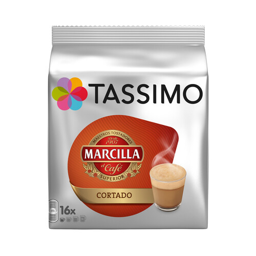 TASSIMO MARCILLA Café en cápsulas cortado cremoso 16 uds..