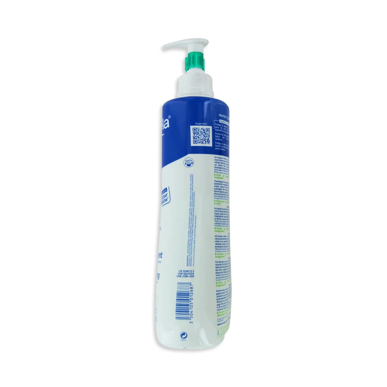 MUSTELA Gel dermo-limpiador, especial para bebés MUSTELA 750 ml.