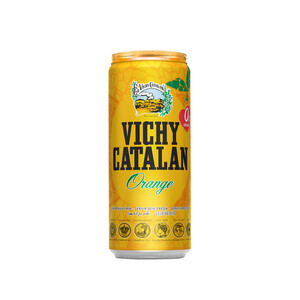 Imagen de VICHY CATALAN Agua mineral con gas sabor naranja lata de 33 cl.