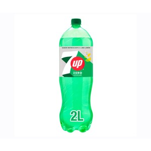 7UP Zero  Refresco de lima limón en  botella de 2 l.