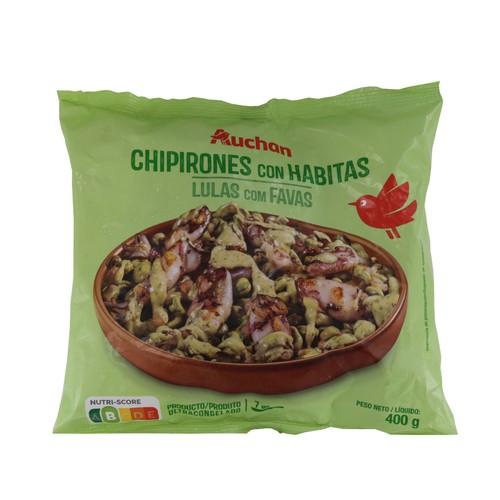 AUCHAN Habitas con chipirones