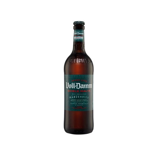 VOLL-DAMM Cerveza rubia premium doble malta botella 66 cl.