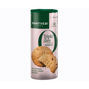 SANTIVERI Galletas de arándanos triple zero sin gluten 205 g.