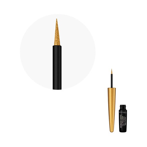 RIMMEL Wonder swipe Eyeliner Tono 002 Instafamous metálico o sombra de ojos brillante.