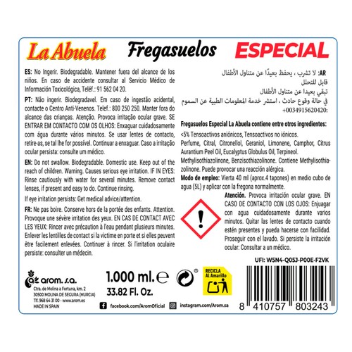 LA ABUELA Fregasuelos especial 1l.