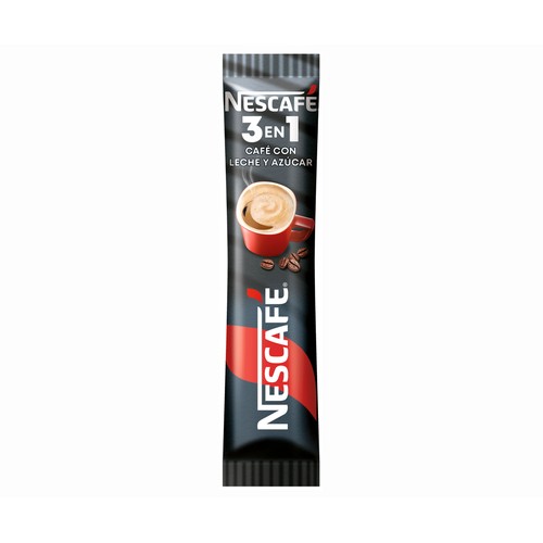 NESCAFÉ Café soluble 3 en 1 (café+leche+azúcar) 10 uds. de 17 g,