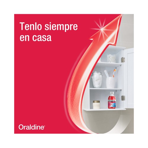 ORALDINE Colutorio antiséptico, de uso diario, con doble poder antibacteriano 200 ml.