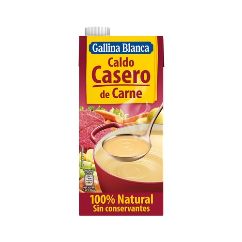 GALLINA BLANCA 100% Natural Caldo casero de carne 1 l.