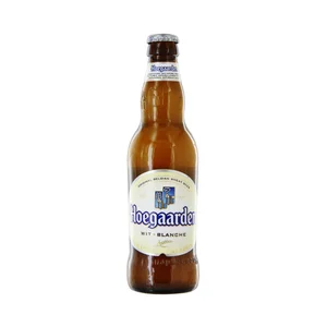 HOEGAARDEN Cerveza de trigo blanca belga botella 33 cl.