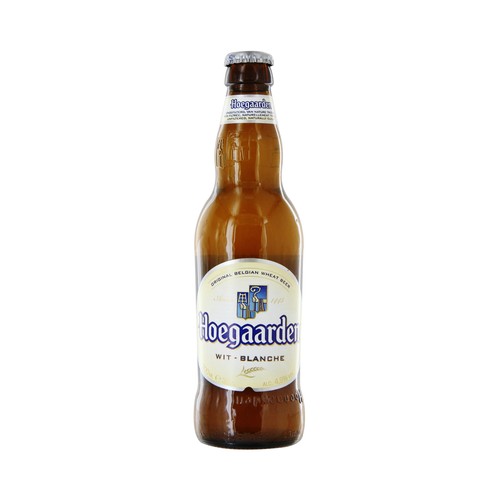 Cerveza de trigo blanca belga HOEGAARDEN botella 33 cl.