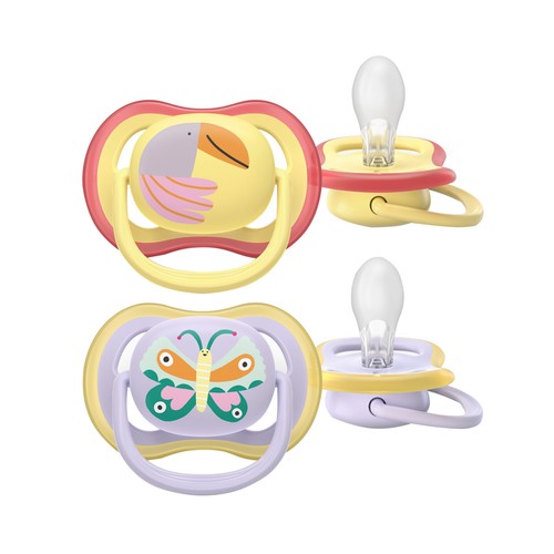 AVENT Ultra air de Philips Chupetes de 0 a 6 meses, con tetina con diseño ortodóntico 2 uds.