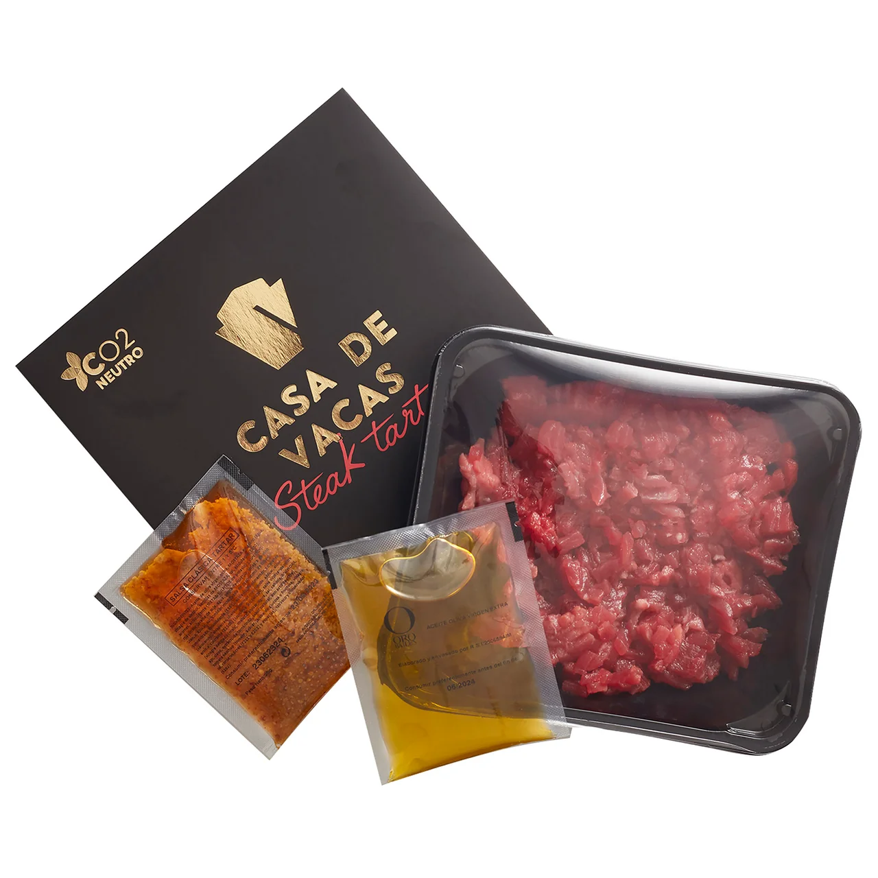 Steak tartar listo para tomar 180 g.