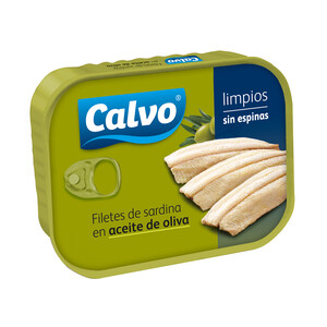 Imagen de CALVO Filetes de sardina en aceite de oliva 75 g.