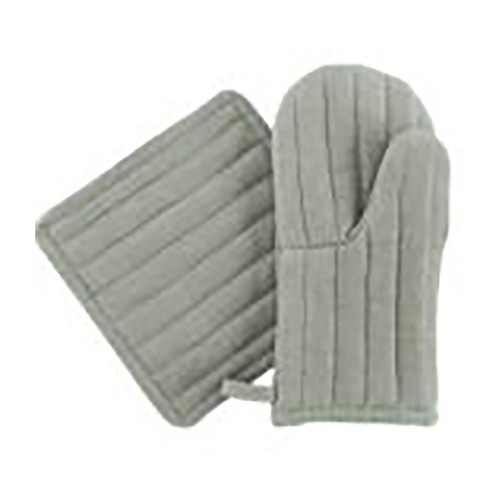 Pack manopla + agarrador color verde, ACTUEL.