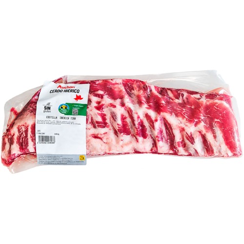 ALCAMPO CULTIVAMOS LO BUENO Tiras de costillas de cerdo de cebo ibérico al peso.