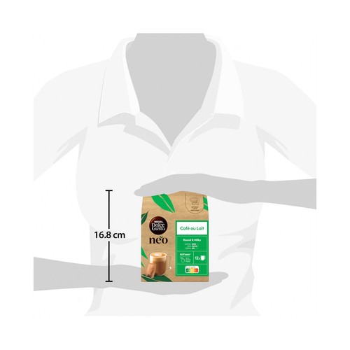 DOLCE GUSTO NEO Café con leche cápsulas 12 uds. 108 g.
