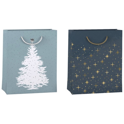 Bolsa de regalo tamaño M modelos surtidos Navidad, AUCHAN