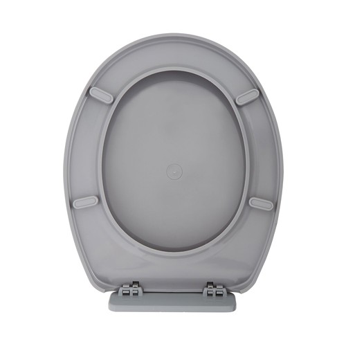 Tapa WC con bisagras de plástico de fácil fijación, color gris, ACTUEL.