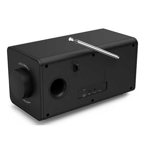 Radio de sobremesa digital HAMA DR1001, 5W, alimentación por cable, conector 3,5mm