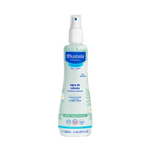 MUSTELA Agua de colonia sin alcohol con extractos naturales de miel y camomila 200 ml.