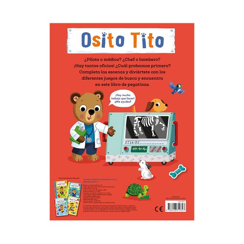 Osito tito mi primer libro de pegatinas. Oficio. Benji Davies. TIMUN MAS INFANTIL