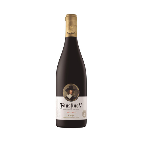 FAUSTINO V Vino tinto reserva con D.O. Ca. Rioja botella de 75 cl.