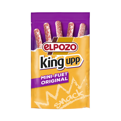 EL POZO King upp Mini fuets original, ideales para tomar como snack 50 g.