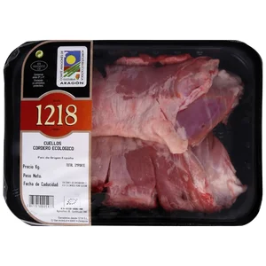 Cuello hecho chuletas de cordero ecológico 1218