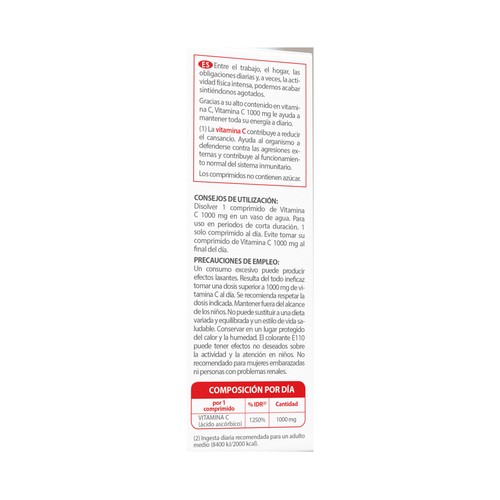JUVAMINE Pastillas efervescentes de vitamina C 30 uds