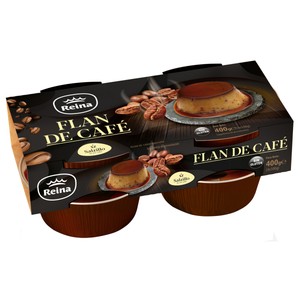 REINA Flan de café Salzillo, elaborado sin gluen REINA 4 x 100 g.