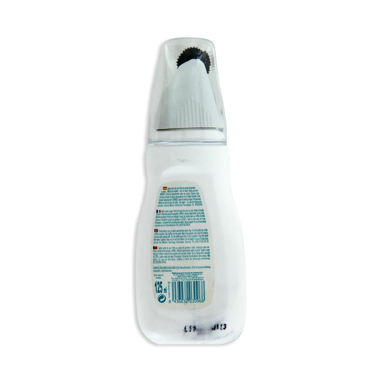 Producto para blanquear juntas de paredes y suelos 125 ml.