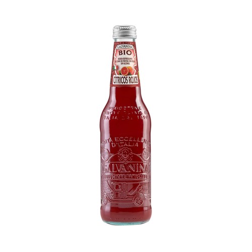 GALVANINA Refresco de cítricos rojos ecológicos botella 33.5 cl.