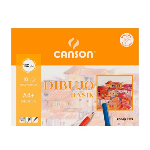 Mini Pack de 10 hojas con recuadro 130 g. CANSON.