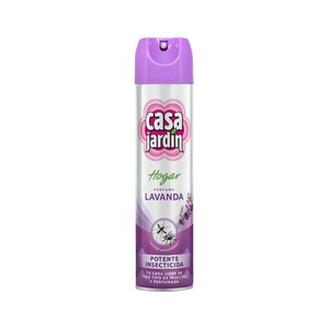 CASA JARDÍN Insecticida aerosol con olor a lavanda para todo tipo de insectos 600 ml.
