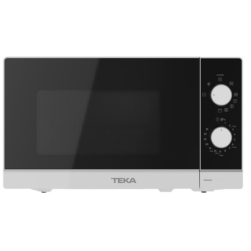 Microondas con grill TEKA MWFS20GWH analógico, color blanco, capacidad 20L, potencia 700W, grill: 1000W.