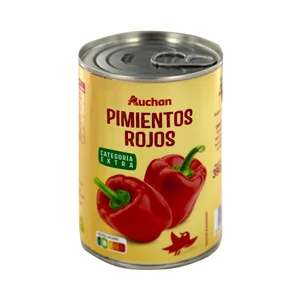 PRODUCTO ALCAMPO Pimientos rojos categoría extra lata de 250 g.