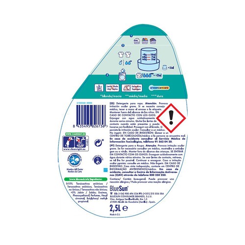LA ANTIGUA LAVANDERA Detergente para lavadora con aroma a flores silvestres 50 dosis, 2.5 l.