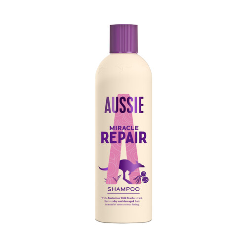 AUSIE Miracle repair Champú reparador sin silicona, para cabellos secos y dañados 300 ml.