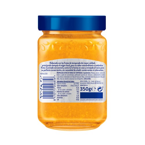 HERO Mermelada de mango HERO 345 g.