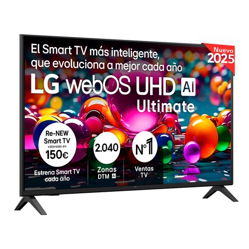Televisión 109,2cm (43"") LED LG 43UA75006 2025, 4K, WEBOS, Dolby Digital Plus, 3HDMI, 60Hz