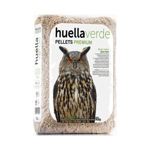 Pellet premium EN plus A1, saco de 15kg HUELLA VERDE.